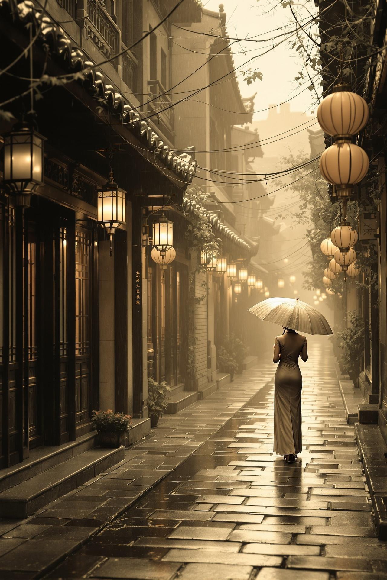 红果漫据代表作品 - 烟雨巷