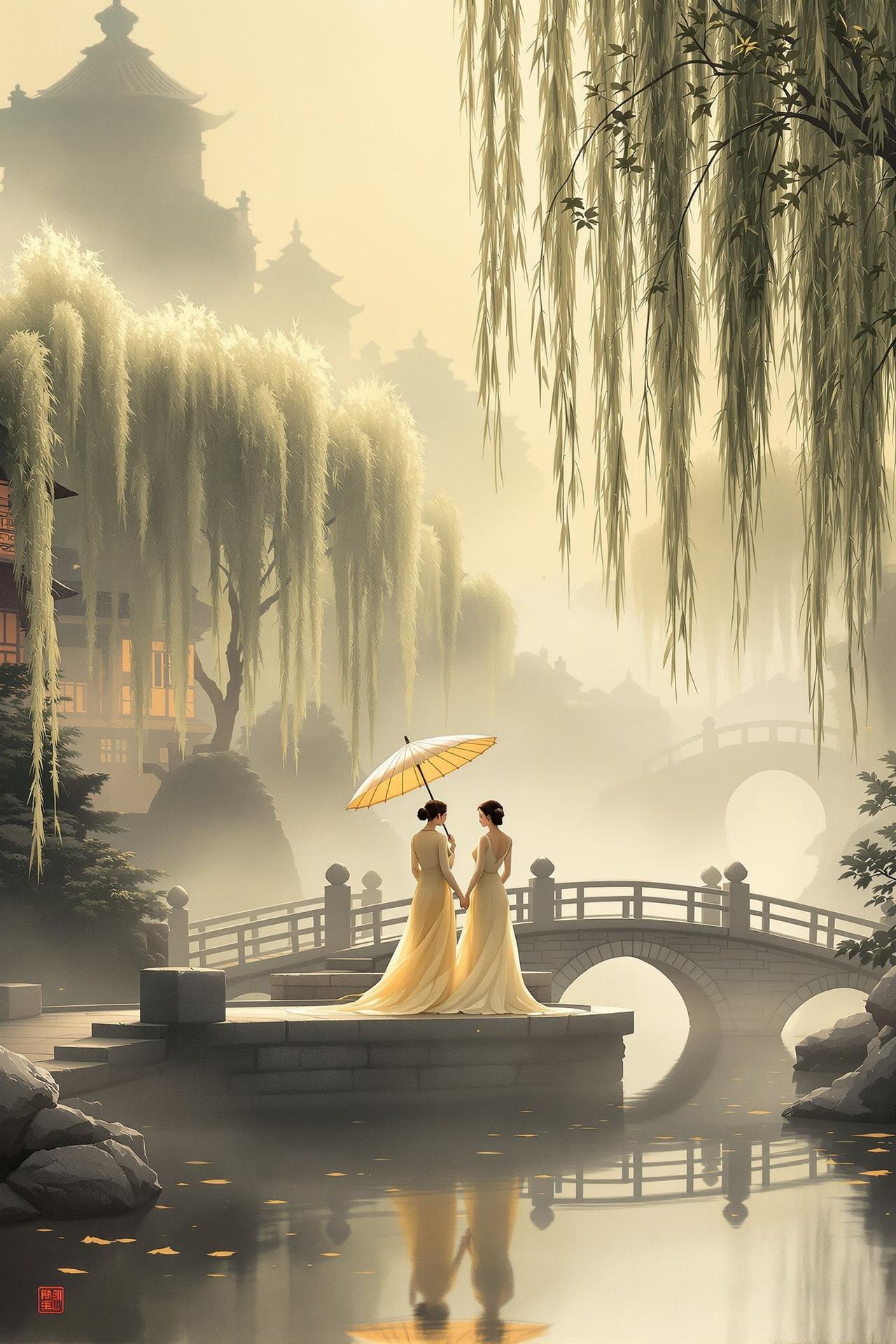红果漫据代表作品 - 江南春
